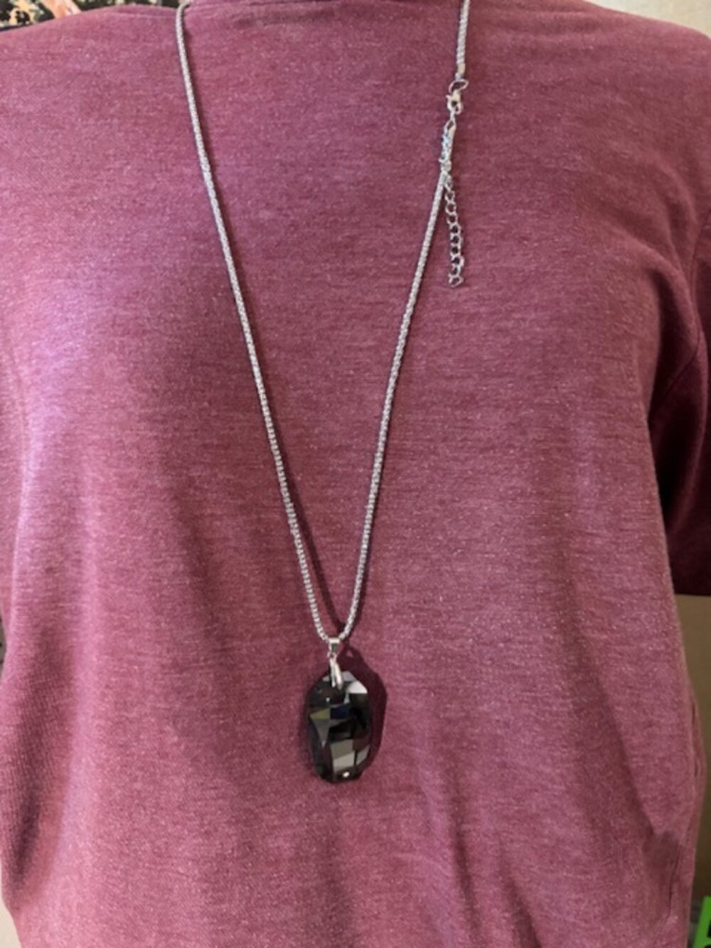 Paparazzi Gemstone Grandeur Silver Necklace W/matching Earrings